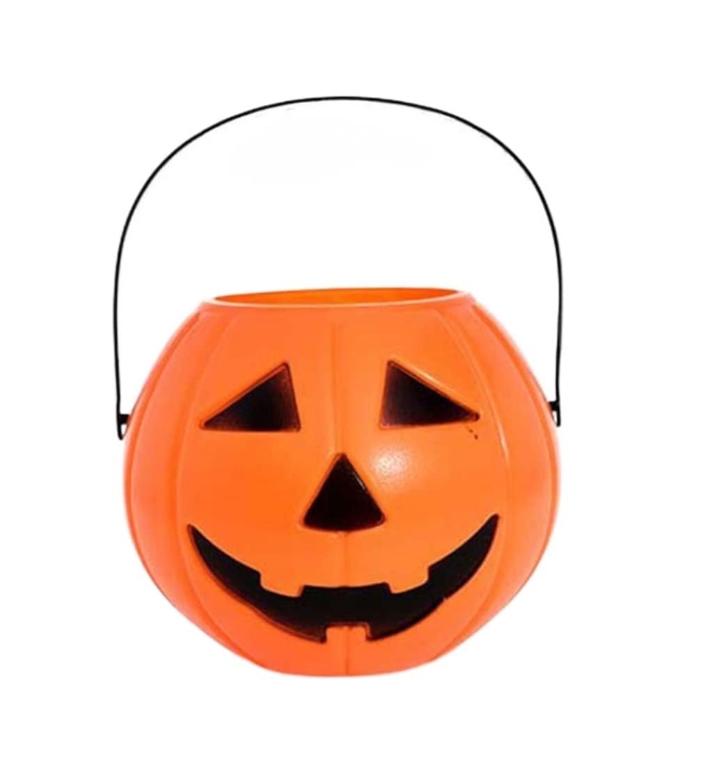 Linterna de Calabaza Halloween Cubos De Dulces De Halloween, Cubo De Calabaza, Soporte Para Dulces, Accesorios Para Truco O Trato De Halloween, Suministros Para Fiestas De Halloween Farolillos con Cal