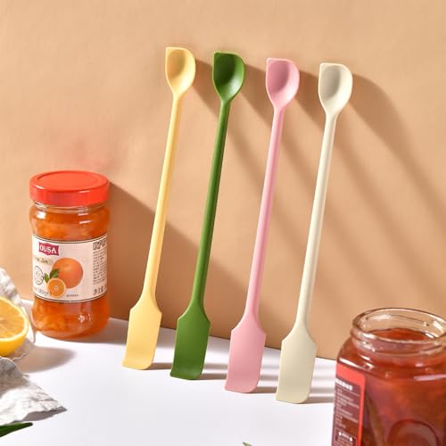 Spatule en silicone multifonctionnelle réutilisable avec double extrémité fine - 5