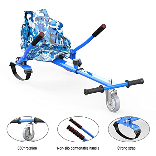 Evercross Hoverboard, Self Balancing Scooter Hoverboard With Seat Attachment, 6.5" Hover Board Scooter With Bluetooth Speaker & Led Lights, Hoverboards Suit For Kids #TOP4