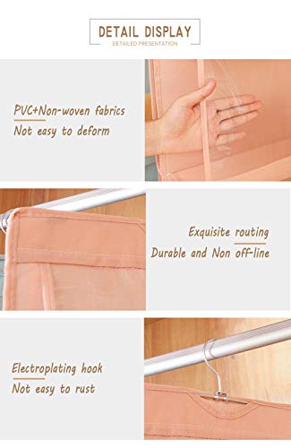 Aarainbow 1 Pack Hanging Handbag Purse Organizer,Breathable Polyester Fiber+Pvc Handbag Organizer,8 Easy Access Pockets,Wardrobe Closet Space Saving Organizers,Washable,41 L X 13.5W (B-Blue) #TOP5