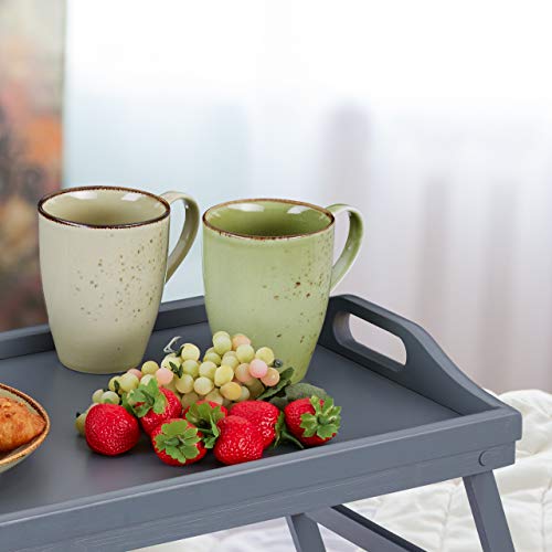 Tablette de lit plateau de petit déjeuner gris pour des matins confortables - 7