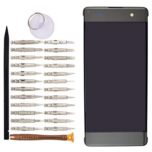 Image of LCD Touch Digitizer Screen Assembly with Frame Replacement for Sony Xperia XA F3111 F3113 F3113(Graphite Black)