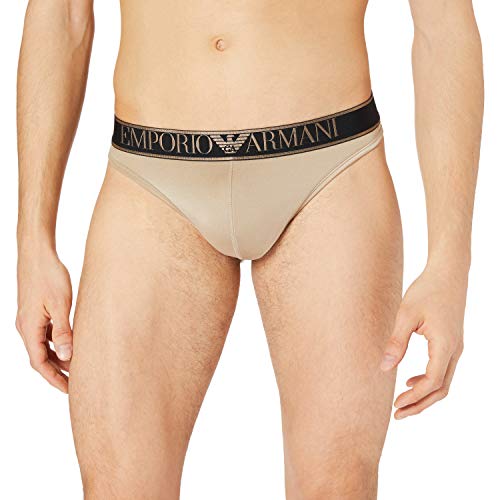 Emporio Armani heren Underwear Shiny Microfiber Thong Panties