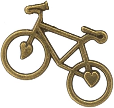 Stylish Bike Design Necklace Keychain ZINC, Bronze, Small