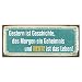 Produktbild Cuadros Lifestyle Wanddekoration Blechschild 'Gestern ist Geschichte, das Morgen EIN Geheimnis und Heute ist das Leben!', Größe:ca. 60x25cm