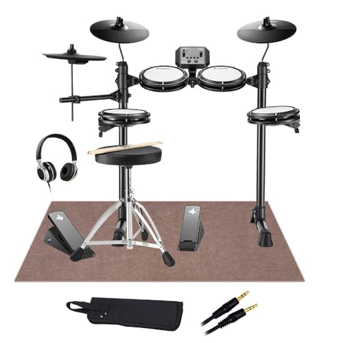 Donner DED-80 �}�b�g�t��������K7�_�Z�b�g Black �d�q�h�����Z�b�g �I�[�����b�V���p�b�h �R���p�N�g�T�C�Y �h�i�[