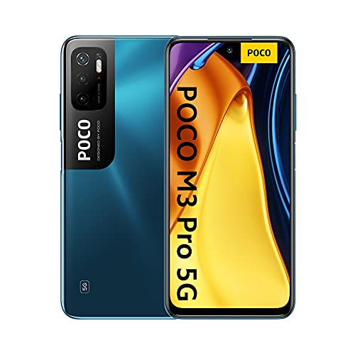 Xiaomi Poco M3 Pro 5G - スマートフォン 128GB、6GB RAM、デュアル Sim、クールブルー