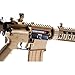 Lancer Tactical Gen 2 Durable Airsoft Gun SD M4 Polymer- Full/Semi-Auto Piactinny Rail AEG Rifle with 0.20g BBS, Charger and Battery (Sight Advanced, Tan)