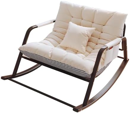 Patio Leisure Rocking Chairs，Upholstered Nursing Armchair,Rocking Chair for Nursery,Upholstered Rocking Chair Glider Rocker High Back Arm Chair,for Nursery, Living Room,Patio, Backyard, BALC