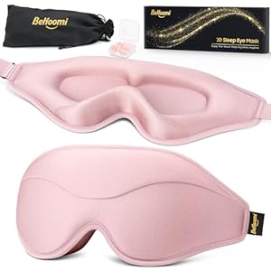 Sleep Mask, New Version, Premium Eye Mask for Sleeping, Total Blackout & Comfy, Silky Soft, Free Blinking Without Light Leaks, Sleeping Mask for Home, Office, Travel, Meditation, Yoga, Pink