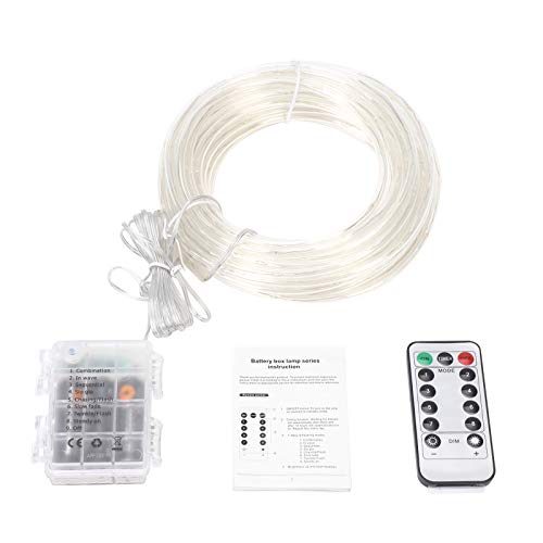 Sekmet Led Rope Lights Battery Powered String Lights With Remote Control 40Ft 120 Leds 8 Modes Color Changing Indoor Outdoor Strip Fairy Lights For Garden Christmas Party Holiday Decoration 1 Pack #TOP6