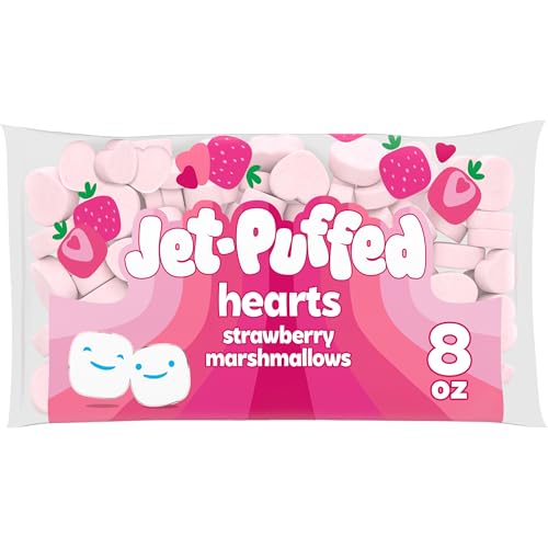 Jet-Puffed Strawberry Hearts Shaped Valentines Day...