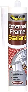 Everbuild Weather and Waterproof Window and Door Frame Acrylic Sealant, White, 290 ml