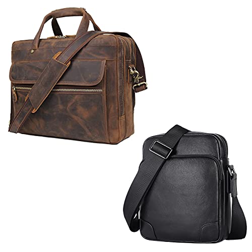 Augus Leather Messenger Crossbody Bag For Men&Women #TOP16