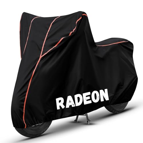 Image of Bike Cover for Radeon 100% Waterproof, Dustproof & Scratch Resistant| Fully Bottom Elastic UV Resistant Heavy Duty Body Cover | All Weather Outdoor Use