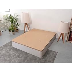 Arcon Canapé Abatible Homely - Canapé arcón de Gran Capacidad con Tapa abatible tapizada SIL de 135x190x33 cm, Color Blanco