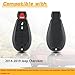 Key Fob Replacement Fits for Jeep Cherokee 2014 2015 2016 2017 2018 2019 Keyless Entry Remote Control GQ4-53T, 3 Buttons