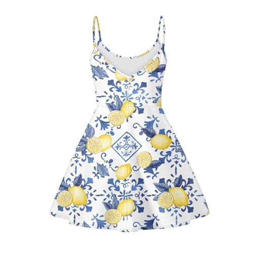 Image of Biyejit Women Casual Loose Dress Strap Long Summer Beach Swing Dress