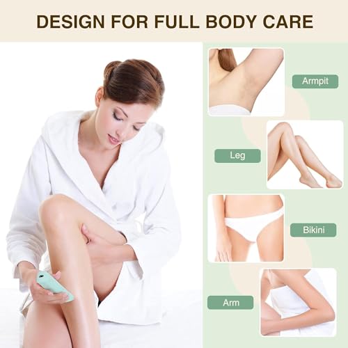 Waterproof-Bikini-Trimmer-Women-Electric-Razor-for-Pubic-Hair-Womens-Foil-Shaver-Rechargeable-Shaver-Removal-with-Snap-in-Ceramic-Blades-IP7X-Washable-HeadWet-and-Dry-UseGreen