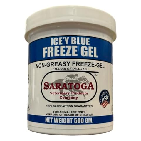 EQUI-SPAZ ICE'Y Blue Freeze Gel, Non-Greasy Freeze-Gel for Horse by Saratoga Veterinary Products Cover