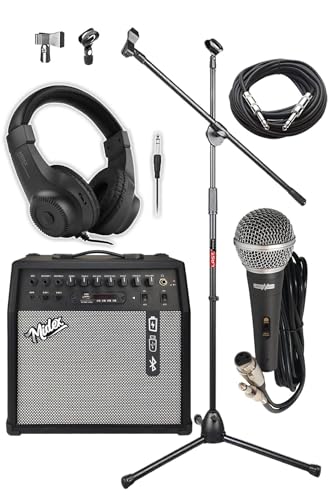 Mga-50-Pak Elektro Gitar Amfisi 50 W USB Bluetooth Şarjlı 4 Girişli