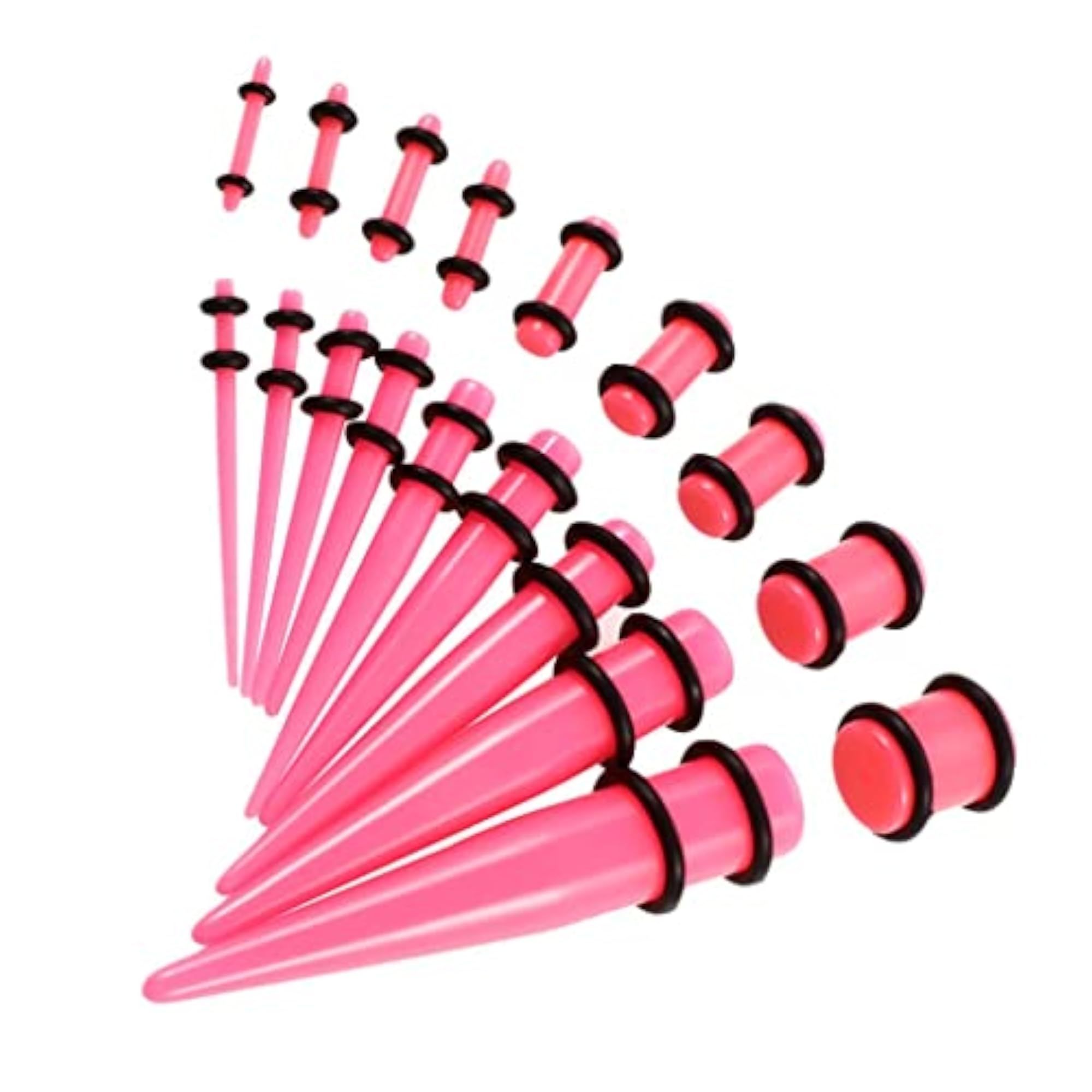 18 Pieces Ear Piercing Kit, Pink