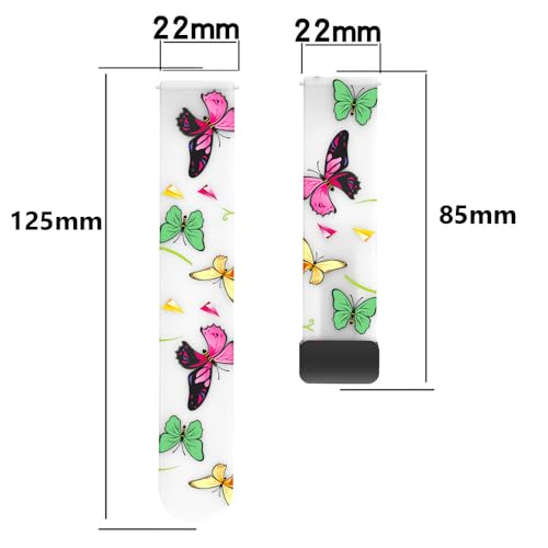 Correa de silicona compatible para reloj L70 22mm miniatura 3