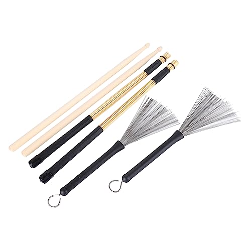 Set de Baquetas y Brochas para Batería de Madera miniatura 4
