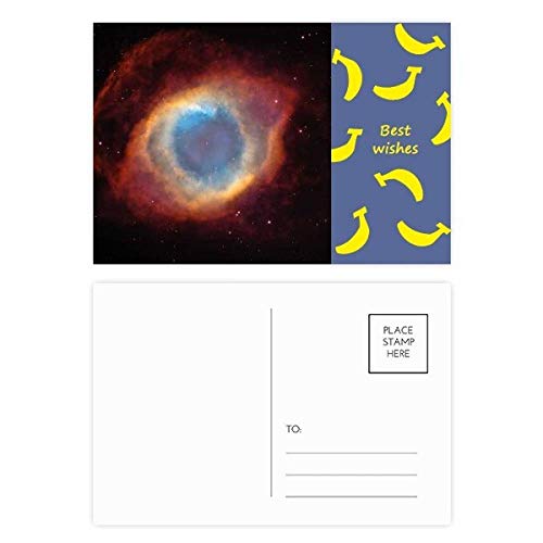 Cartes postales merci pour partager vos émotions avec un motif de planète et étoile poétique