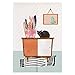 Produktbild CXM WLONG 'ART Cute Cat 7 Japanese Door Curtain Noren Bedroom Kitchen Curtains Home Entrance Decoration Customizable Curtain 33.5"x 59"