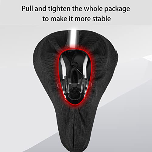 Capa de almofada de assento de bicicleta de gel,Capa de assento de bicicleta macia e confortável | C