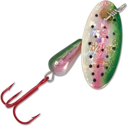 Panther Martin PMHRH_6_RTH Classic Red Hooks Teardrop Spinners Fishing Lure - Rainbow Trout Holographic - 6 (1/4 oz)