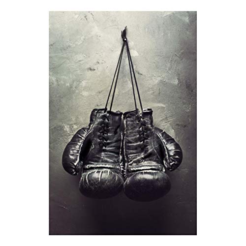 Impression toile gants de boxe affiche sport salon 50 x 70 cm