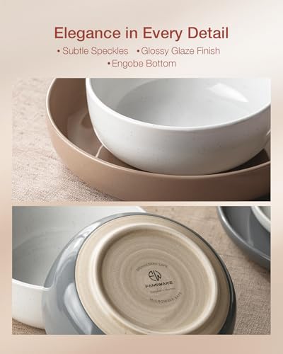 Famiware Milkyway Plates and Bowls Set, 12 Pieces Dinnerware Sets, Dishes Set for 4, Multi-color - Image 5
