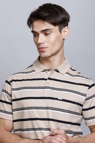 Image of GODFREY Half Cotton Polo T Shirt for Man with Pocket - Regular Fit Mens Collar Tshirt