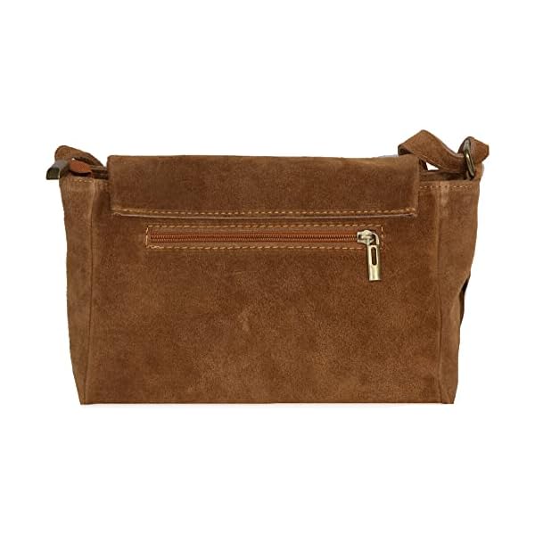 Sac CUIR Femme Bandoulière | Sac CUIR Daim Femme Bandoulière | Sac Cuir Femme Italien | Besace Cuir Daim Femme | Sac à Main CUIR femme ' April '