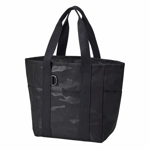 Image of Torne Bonte Insulated Lunch Bag, Deep Type, Camo, Black, 1.6 gal (5 L), Hand Washable, 3 Large Exterior Pockets, Interior Refrigerant Pockets, Width 9.4 x Height 9.8 x Depth 5.1 inches (24 x 25 x 13