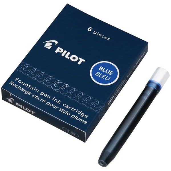 Image of MADHAVI STATIONERS Pilot Ink Cartridge - Ic-50 - (Blue Ink) (Pack of 2) = 12 Cartridges