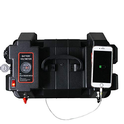 Boeray Trolling Motor Smart Battery Box Power Center Black SnapTop Box