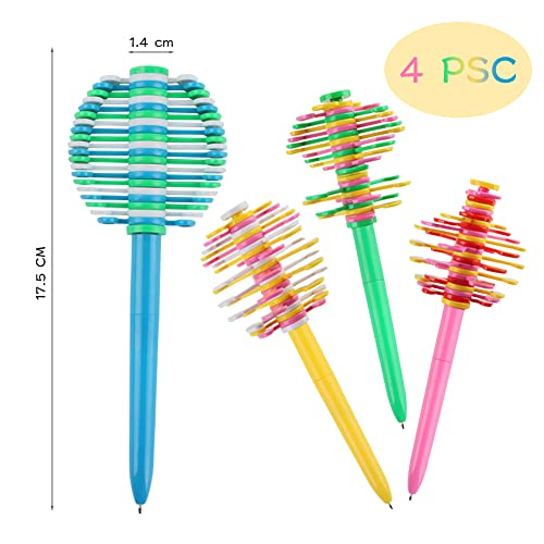 FainFun Penne a Sfera Blu, 4 Pezzi 0.5 MM Penna