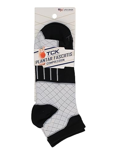 Image of TCK Plantar Fasciitis Relief Socks with Targeted Compression for Women and Men, Low Cut 20-30 mmHg Compression