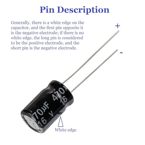 Image of 500Pcs 24Values Electrolytic Capacitor Assortment Kit 10V /16V /25V /50V Range 0.1uF-1000uF, Perfect for Electronics, Power Boards & DIY Projects