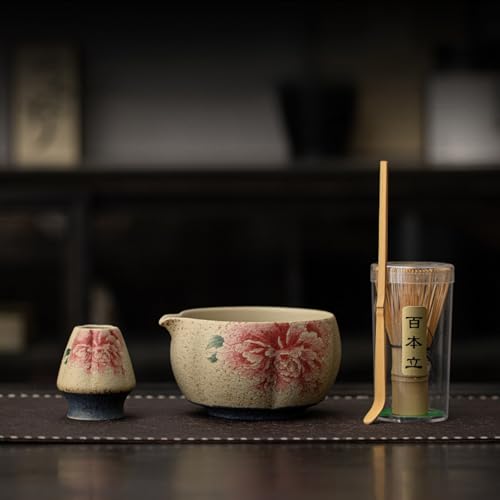 JIKANNOYA  Zbg matcha set  4_Zbg q bowl   S{ whisk ⤗  ȒP S p ceremony ̓ ̓ a 蕨 gift  