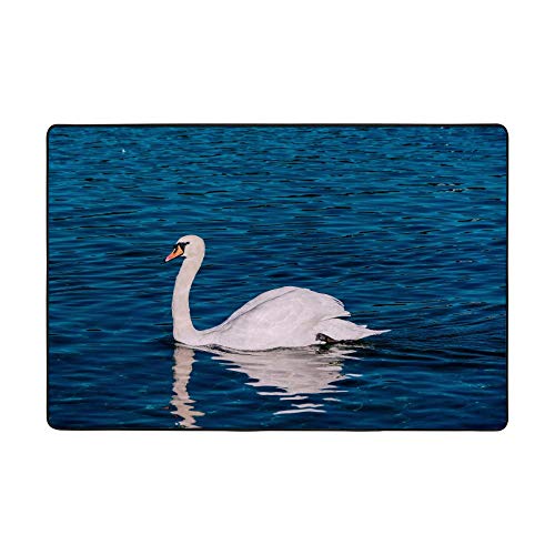 Tapis cygne blanc lavable et antidérapant pour protéger votre sol