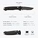 Benchmade - Bailout Tactical Rescue, EDC Knife, Serrated Edge, Tanto Blade with Black Aluminum Handle (537SGY-03)
