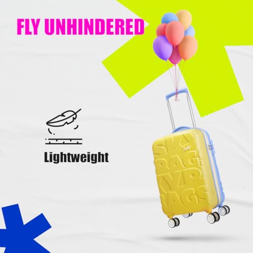 Skybags-Crest-Cabin-Hard-Luggage-55-cm-Polycarbonate-Luggage-Trolley-with-8-Wheels-and-TSA-Approved-Lock-Super-Lemon-Hydrangea-Unisex