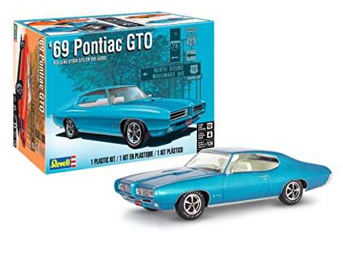 Revell 14530 1969 Pontiac GTO Judge 1:24 Scale 63-Piece Skill Level 4 Model Car Building Kit