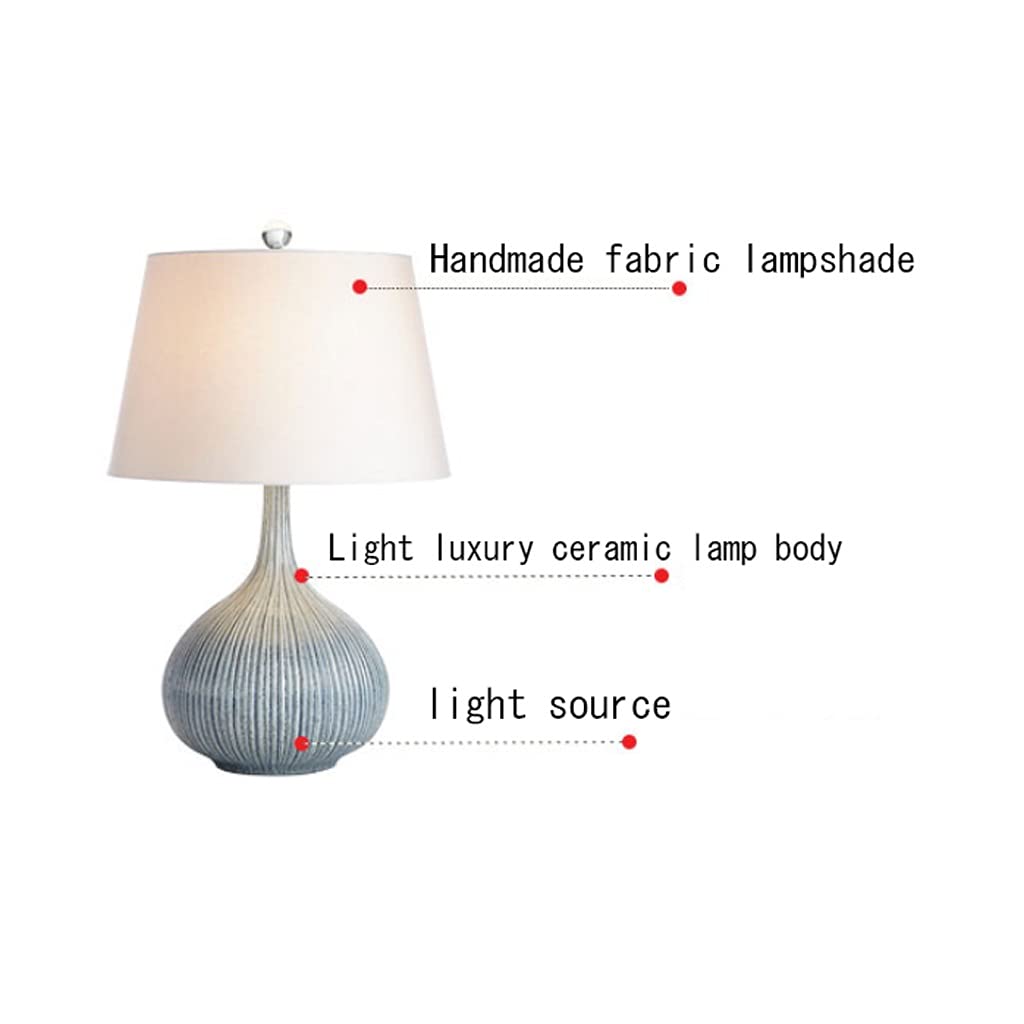 stołowych ​lampa Lampa stołowa Prosta ceramika Lampa stołowa Nowoczesna kreatywność Lampy nocne Nadaje się do sypialni i salonu Lampa stołowa