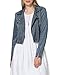 Produktbild ONLY Damen ONLSHERRY Crop Bonded Biker CC OTW Kunstlederjacke, Blue Mirage, XL