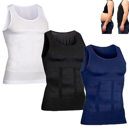 3Pcs Selure Shaping Tank Men, Selure Wear for Men, Selures Compression Shaping Tank 2.0 Top Mens Big and Tall